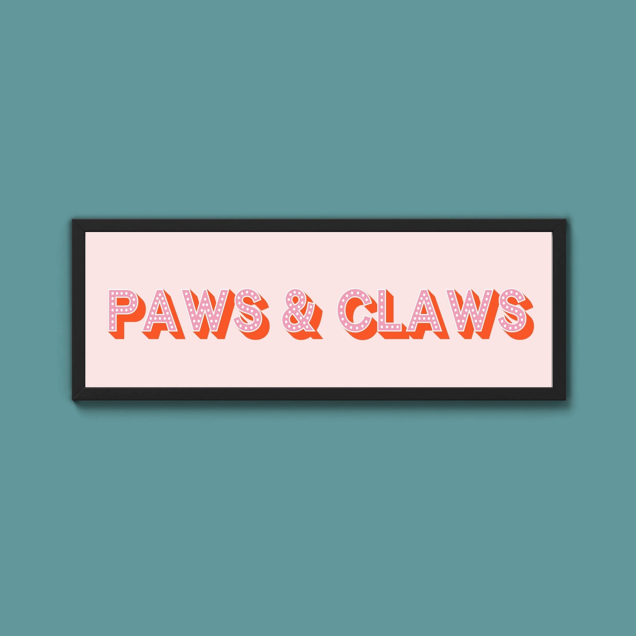 Paws & Claws Framed Print (New Style) - Above The Door