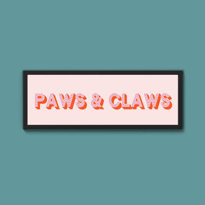 Paws & Claws Framed Print (New Style) - Above The Door