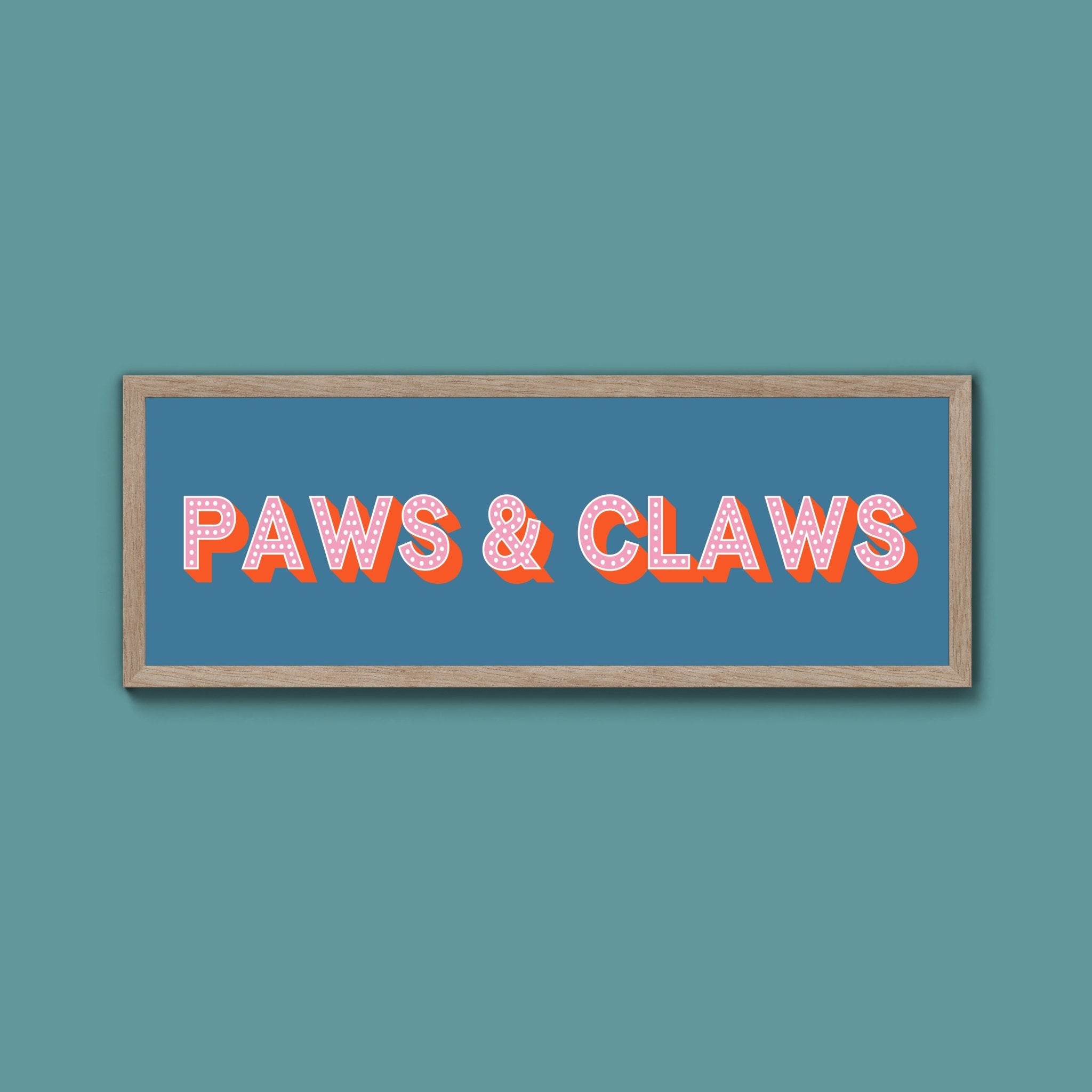 Paws & Claws Framed Print (New Style) - Above The Door