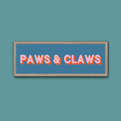 Paws & Claws Framed Print (New Style) - Above The Door