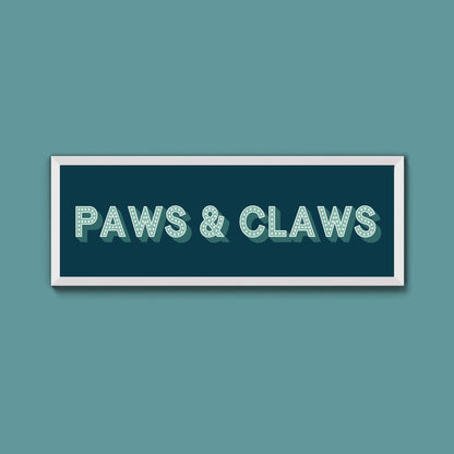 Paws & Claws Framed Print (New Style) - Above The Door
