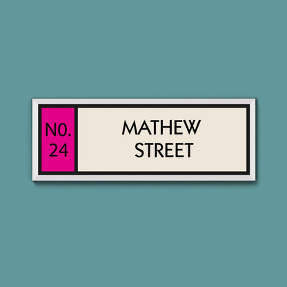 Personalised Framed Street Print (New Style) - Above The Door