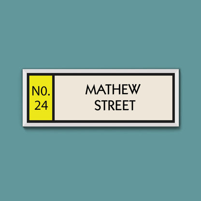 Personalised Framed Street Print (New Style) - Above The Door
