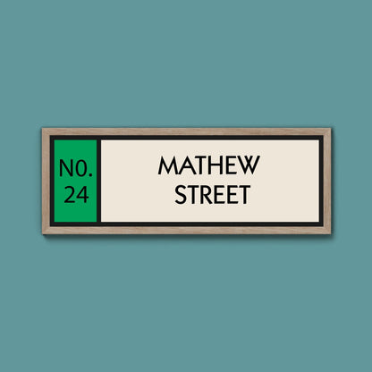 Personalised Framed Street Print (New Style) - Above The Door