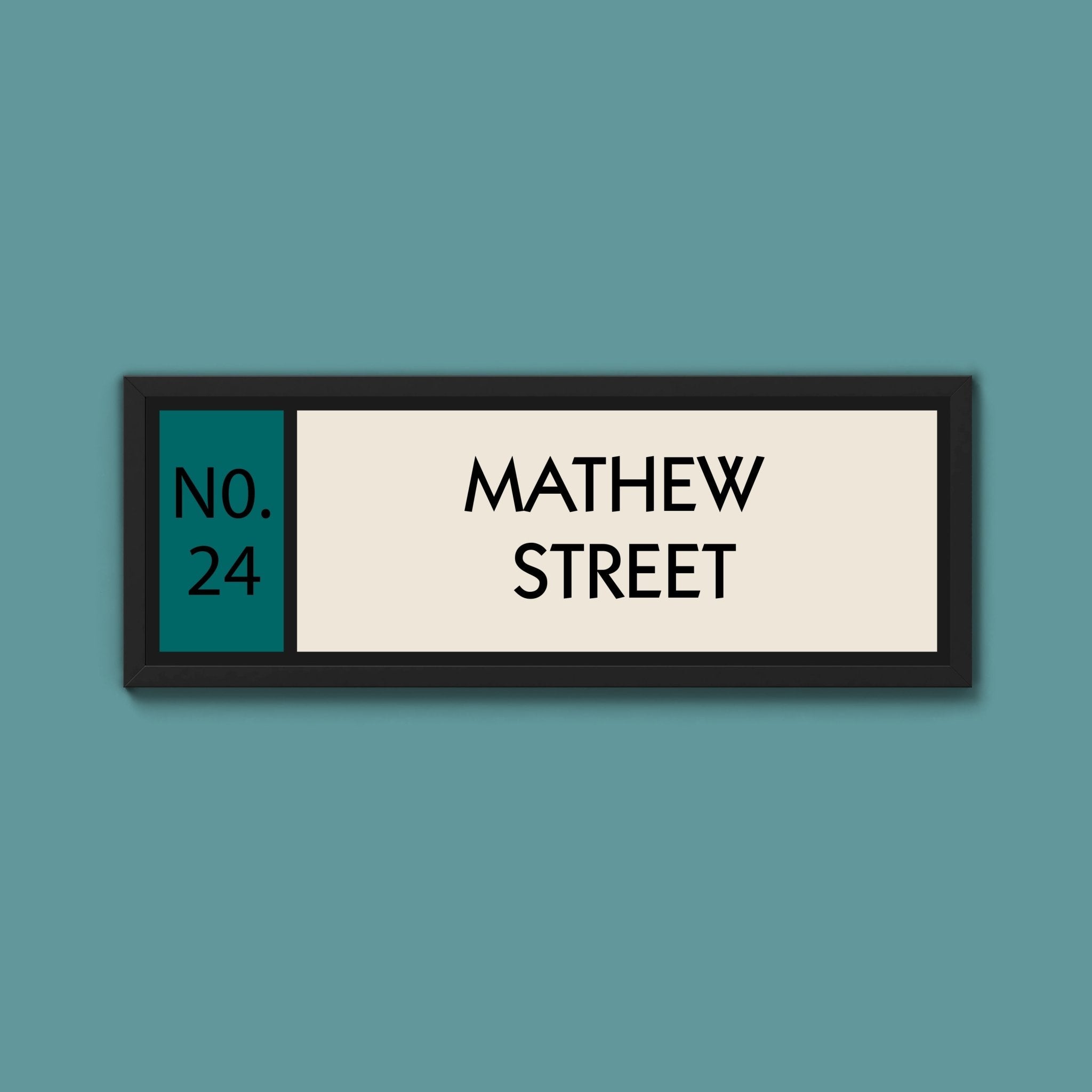 Personalised Framed Street Print (New Style) - Above The Door