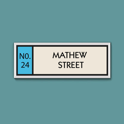 Personalised Framed Street Print (New Style) - Above The Door