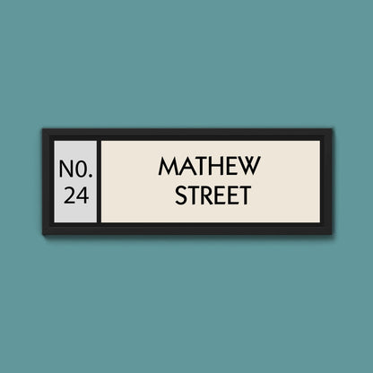 Personalised Framed Street Print (New Style) - Above The Door