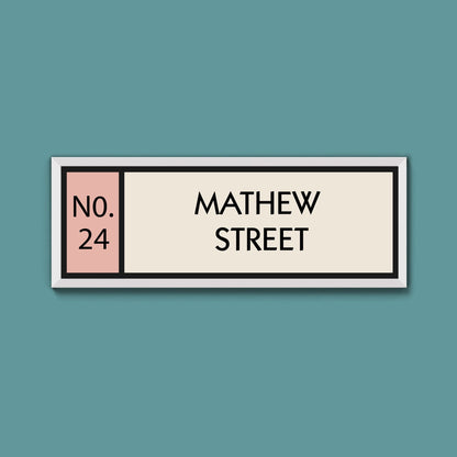 Personalised Framed Street Print (New Style) - Above The Door