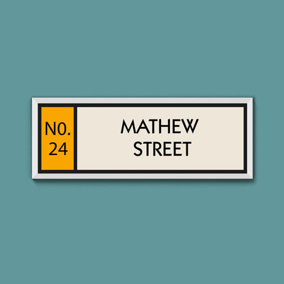 Personalised Framed Street Print (New Style) - Above The Door