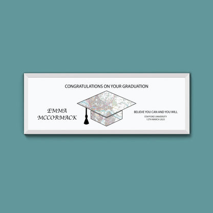 Personalised Graduation Map Print - Above The Door