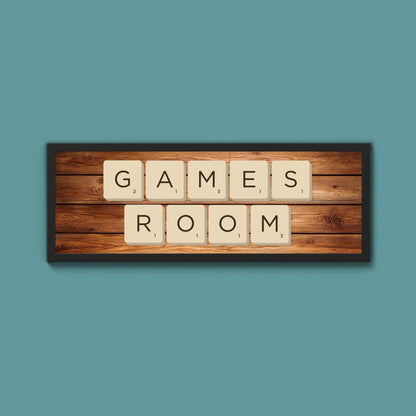 Personalised Scrabble Framed Print (New Style) - Above The Door