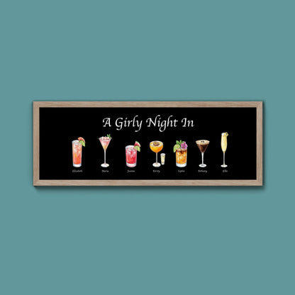 Personalised Watercolour Drinks Print (New Style) - Above The Door