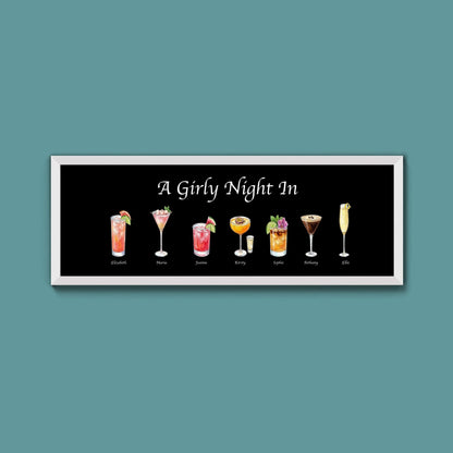 Personalised Watercolour Drinks Print (New Style) - Above The Door