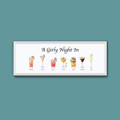 Personalised Watercolour Drinks Print (New Style) - Above The Door