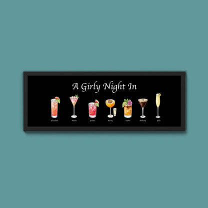Personalised Watercolour Drinks Print (New Style) - Above The Door