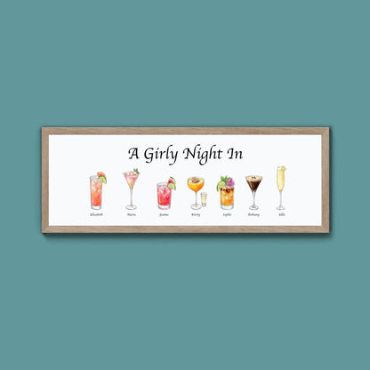Personalised Watercolour Drinks Print (New Style) - Above The Door