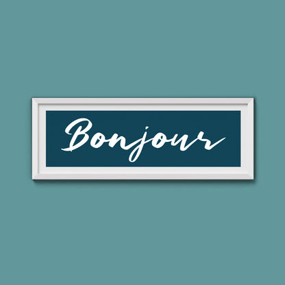 Bonjour Framed Print