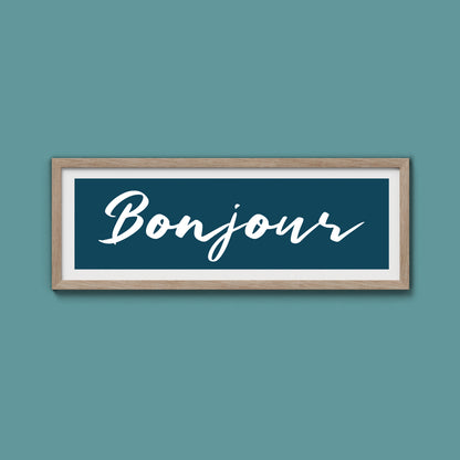 Bonjour Framed Print