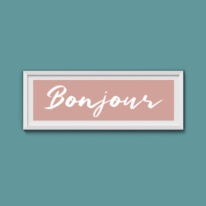 Bonjour Framed Print