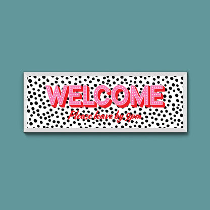 Please Leave By 9pm Framed Print (New Style) - Above The Door