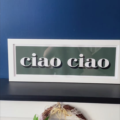 Ciao Ciao Framed Print