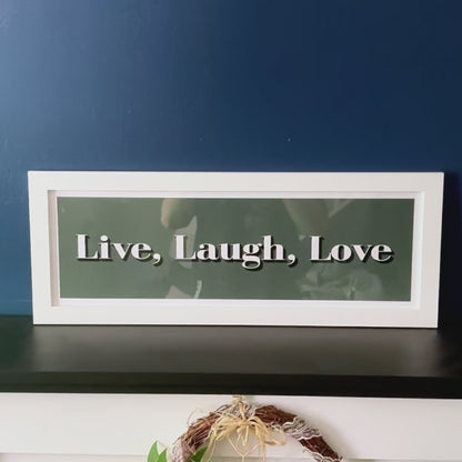 Live Laugh Love Framed Print