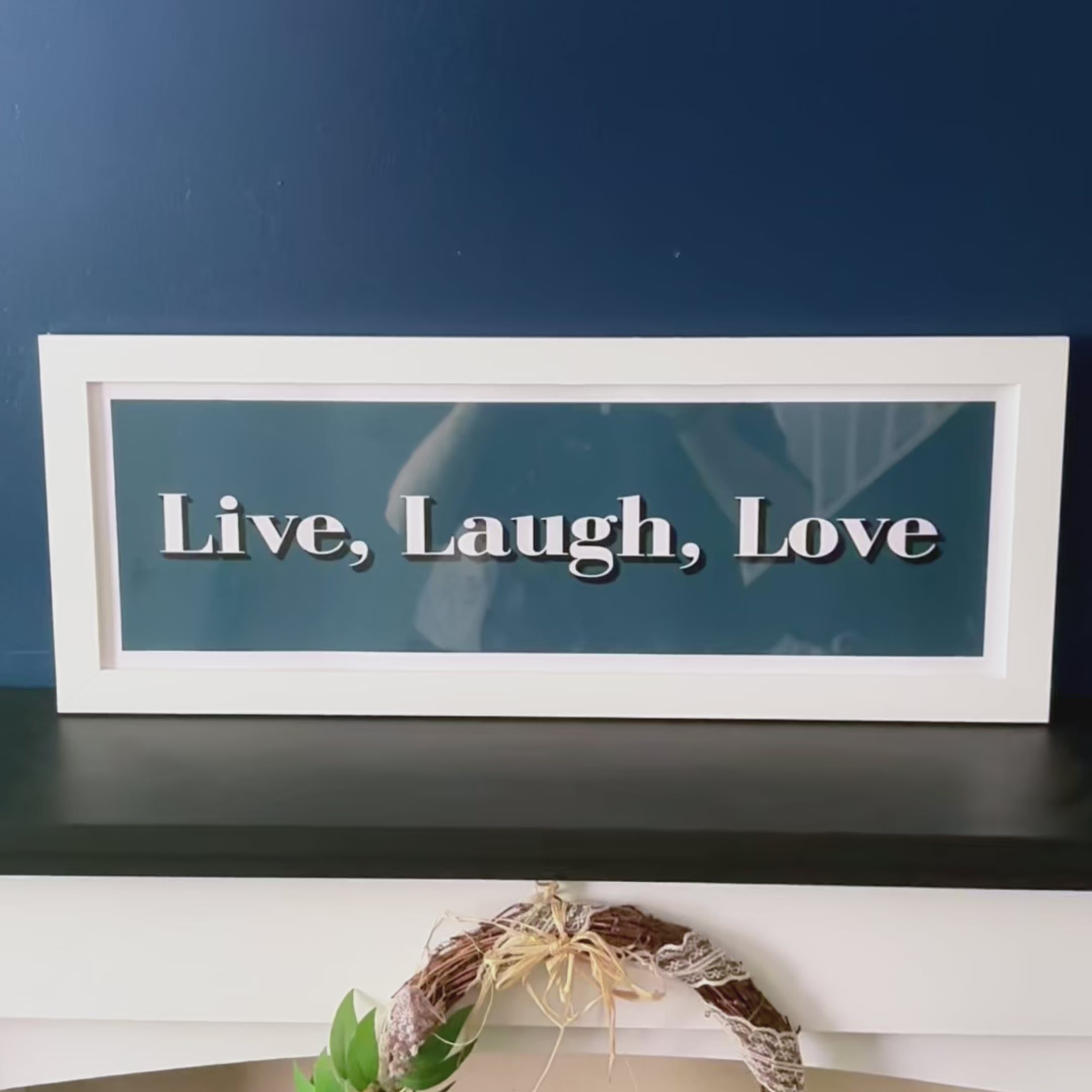 Load video: Live Laugh Love Framed Print
