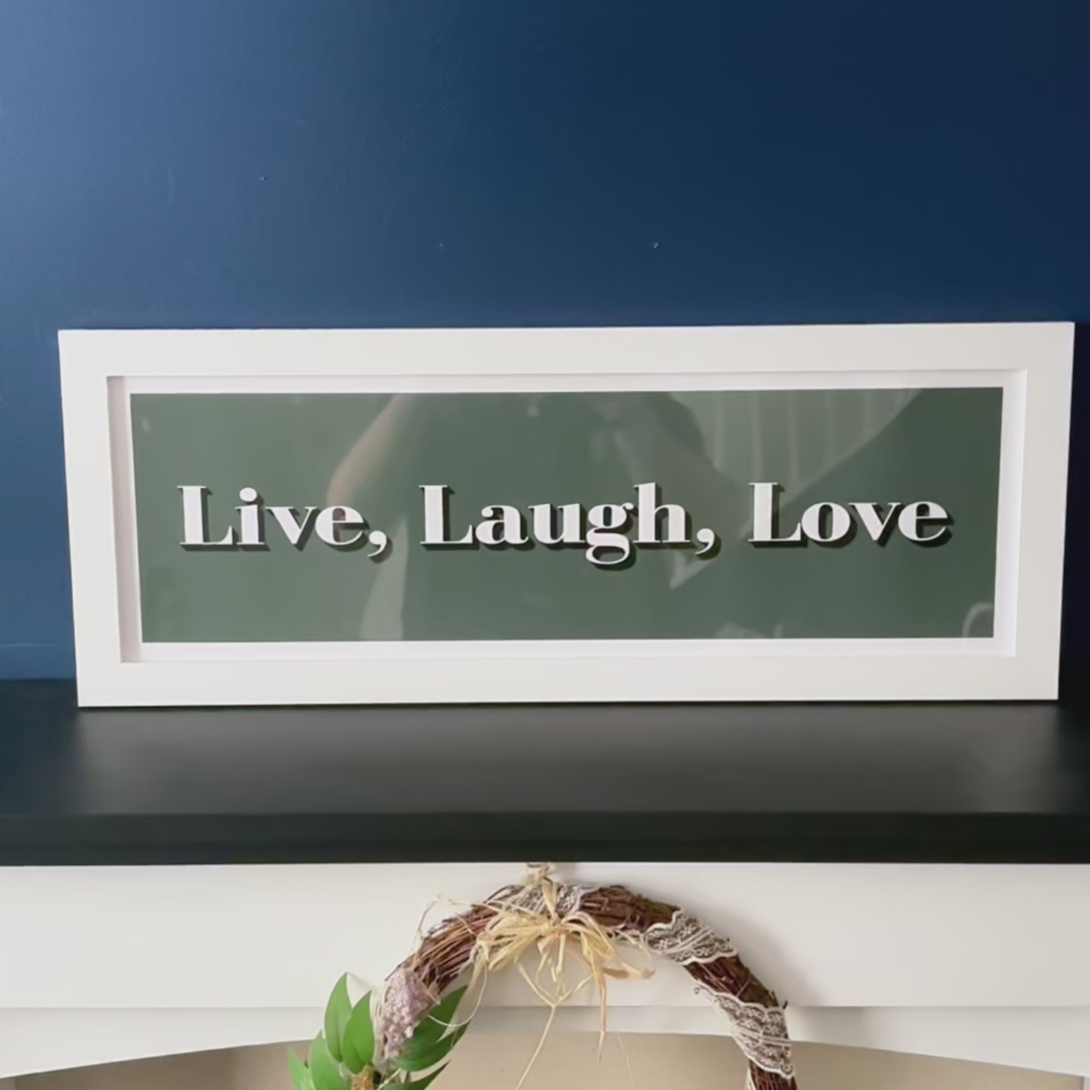 Live Laugh Love Framed Print