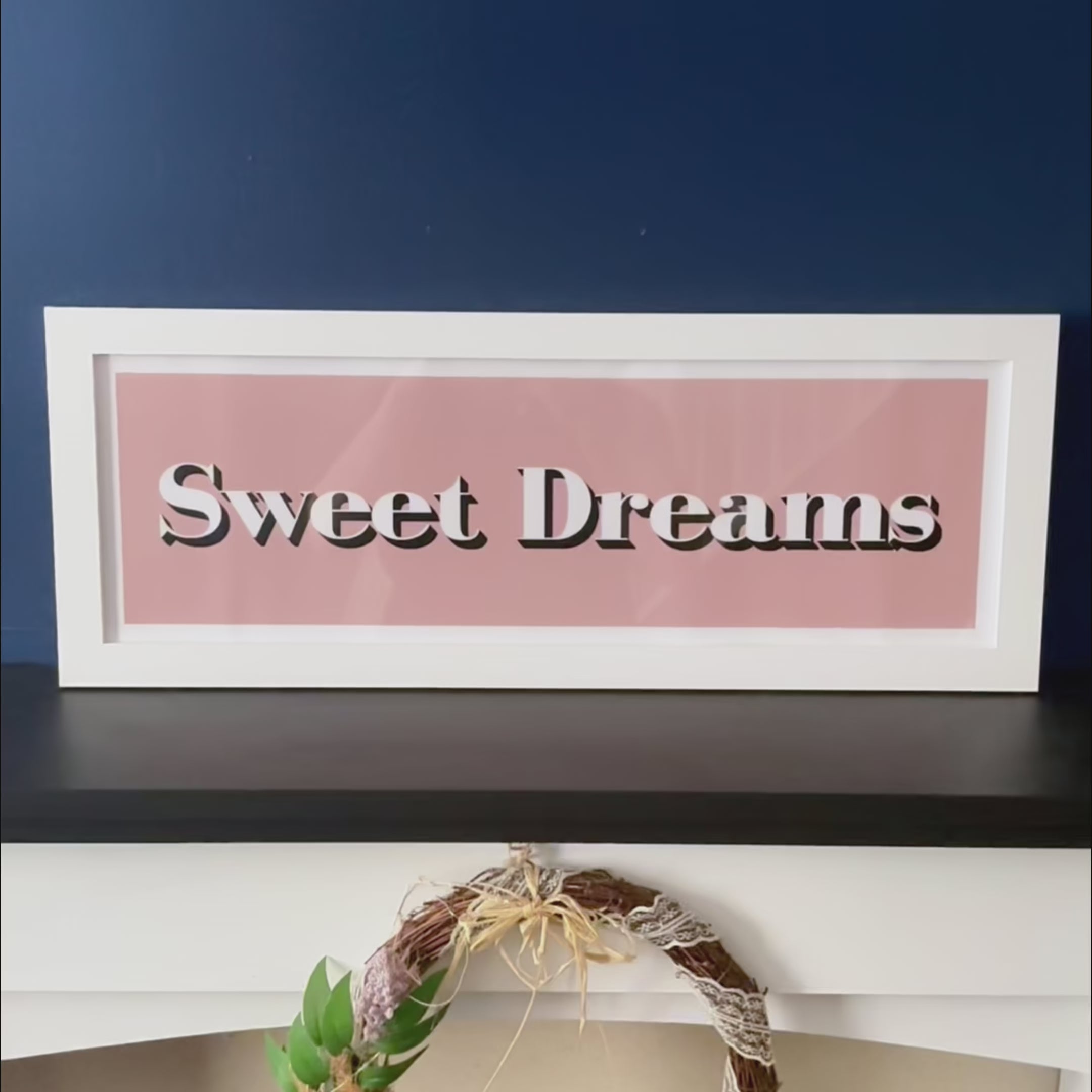 Load video: Sweet Dreams Framed Print