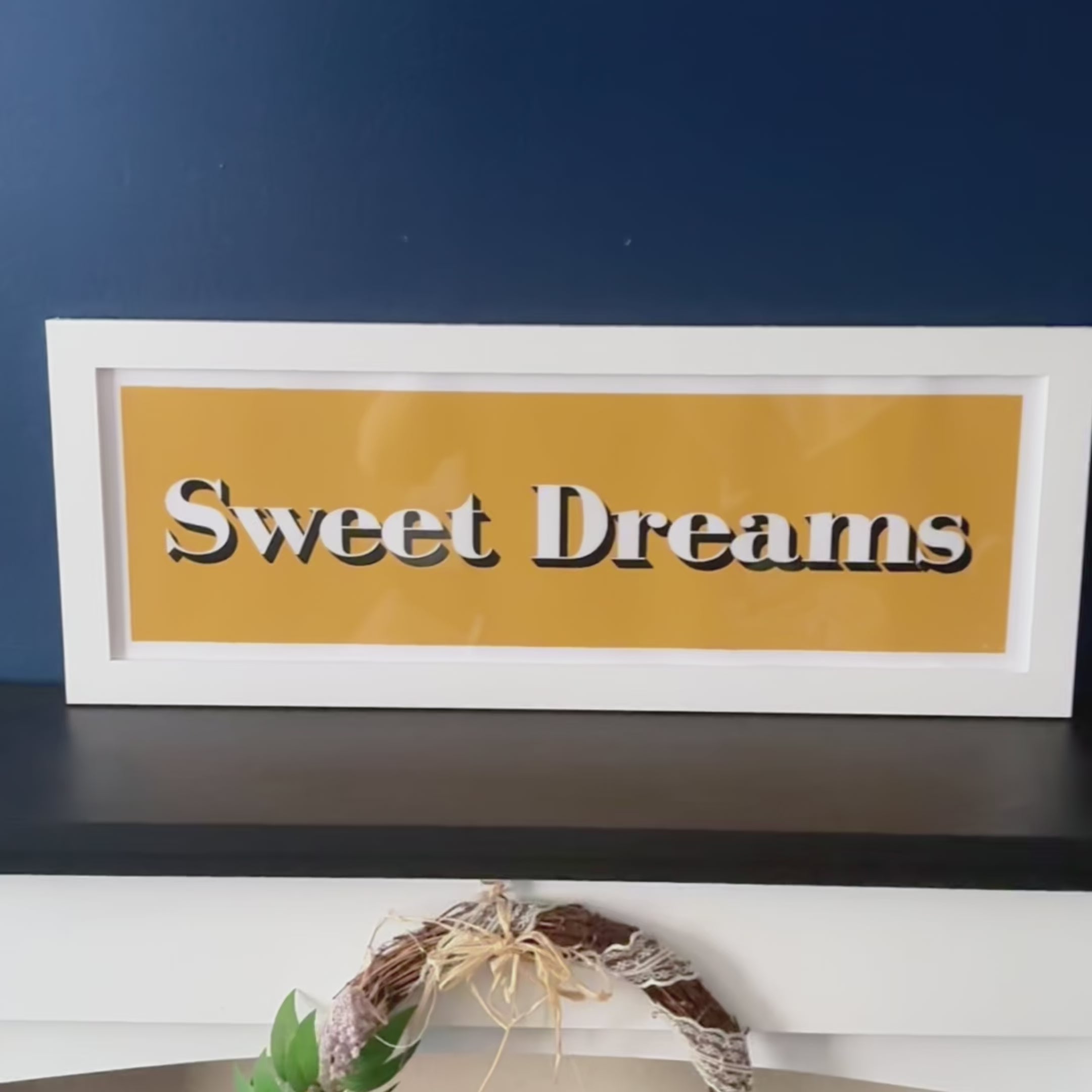 Load video: Sweet Dreams Framed Print