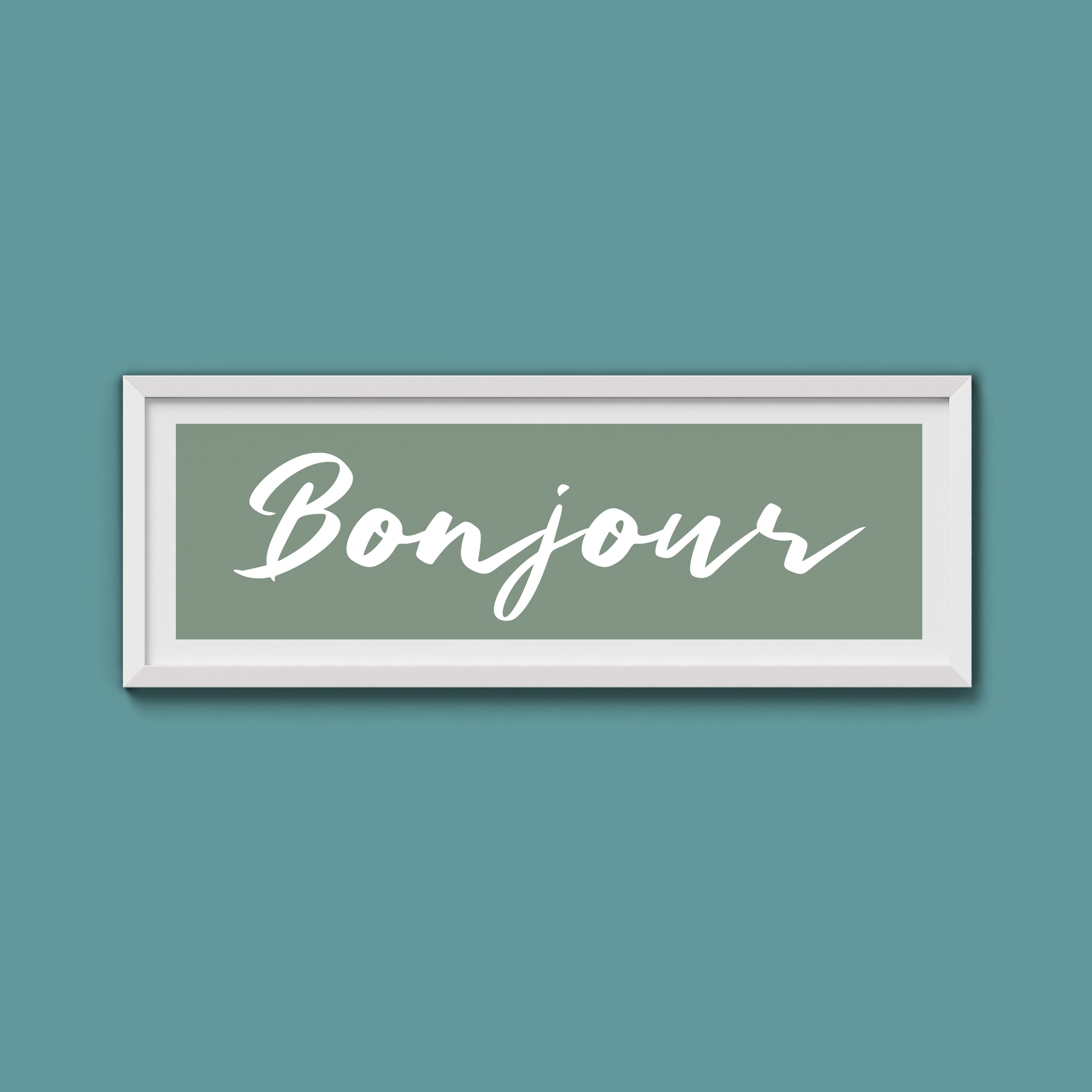Bonjour Framed Print