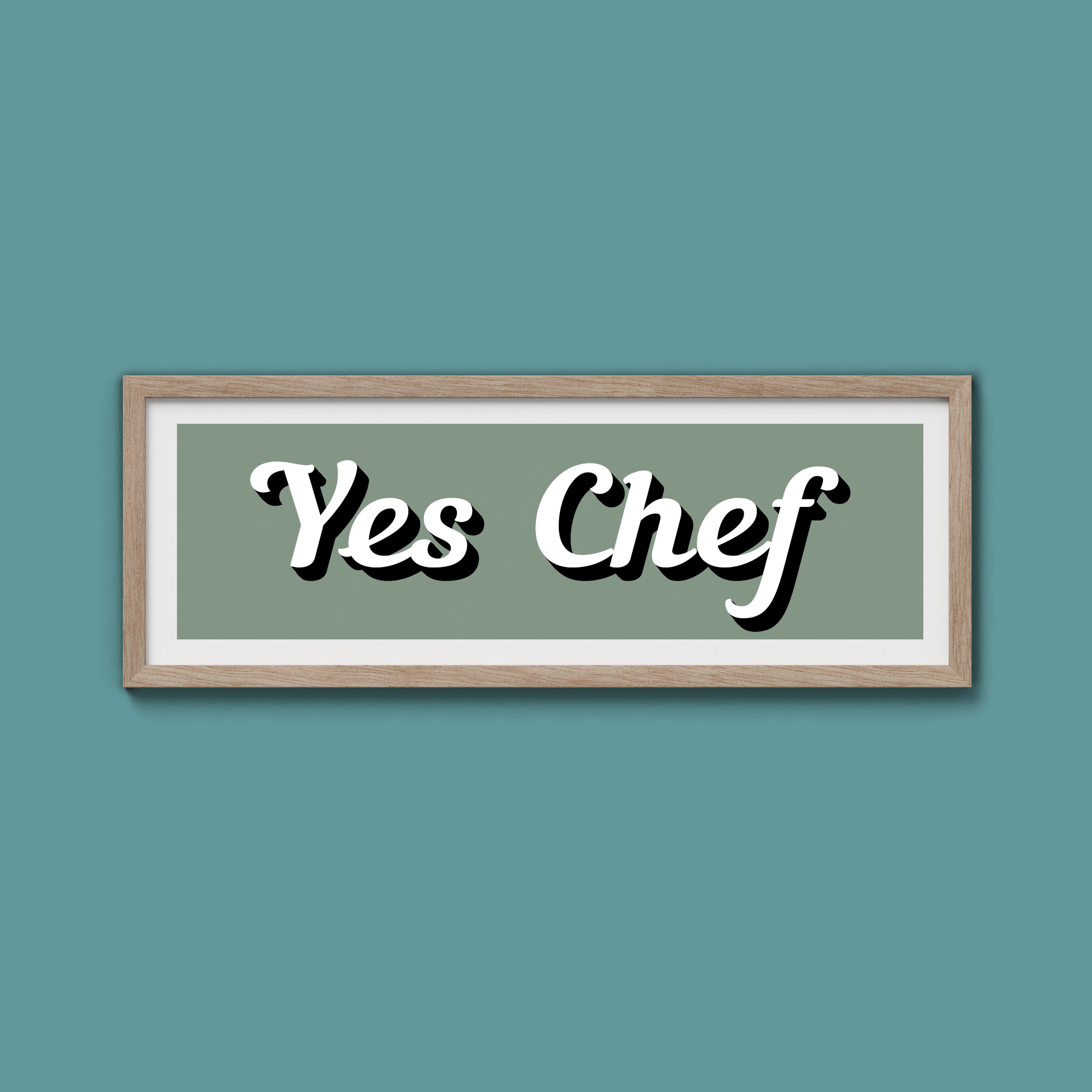 Yes Chef Framed Print