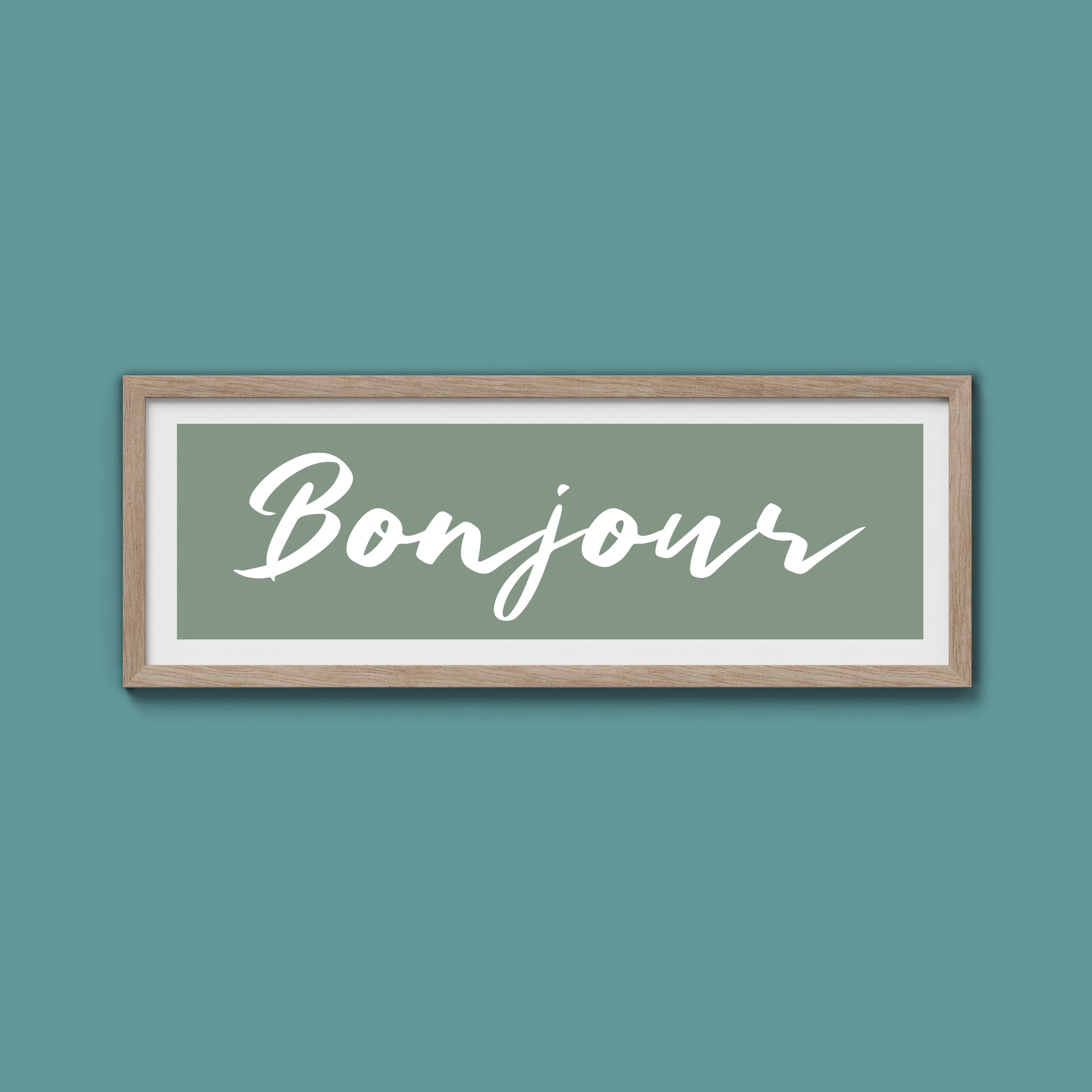 Bonjour Framed Print