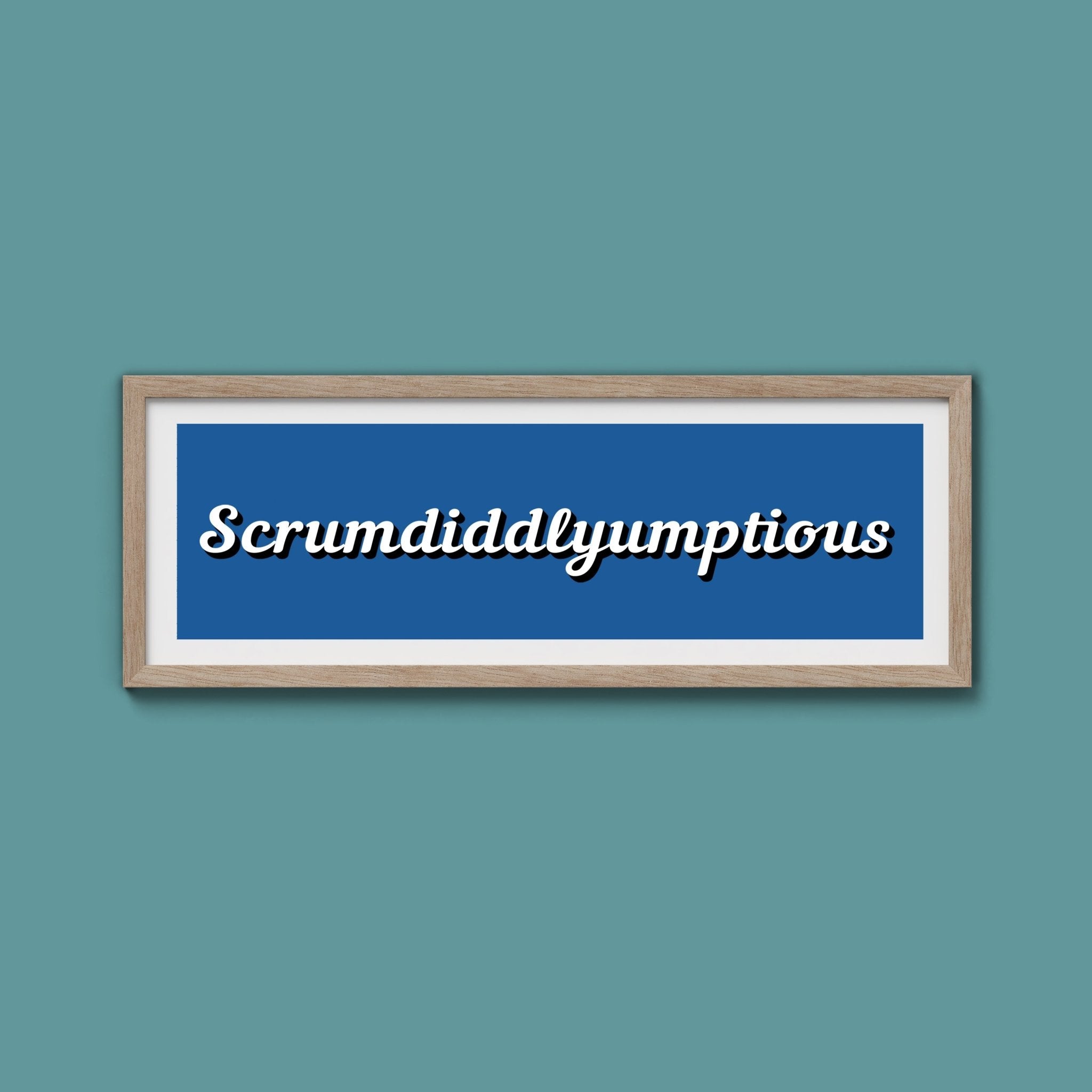 Scrumdiddlyumptious Framed Print - Above The Door