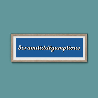 Scrumdiddlyumptious Framed Print - Above The Door