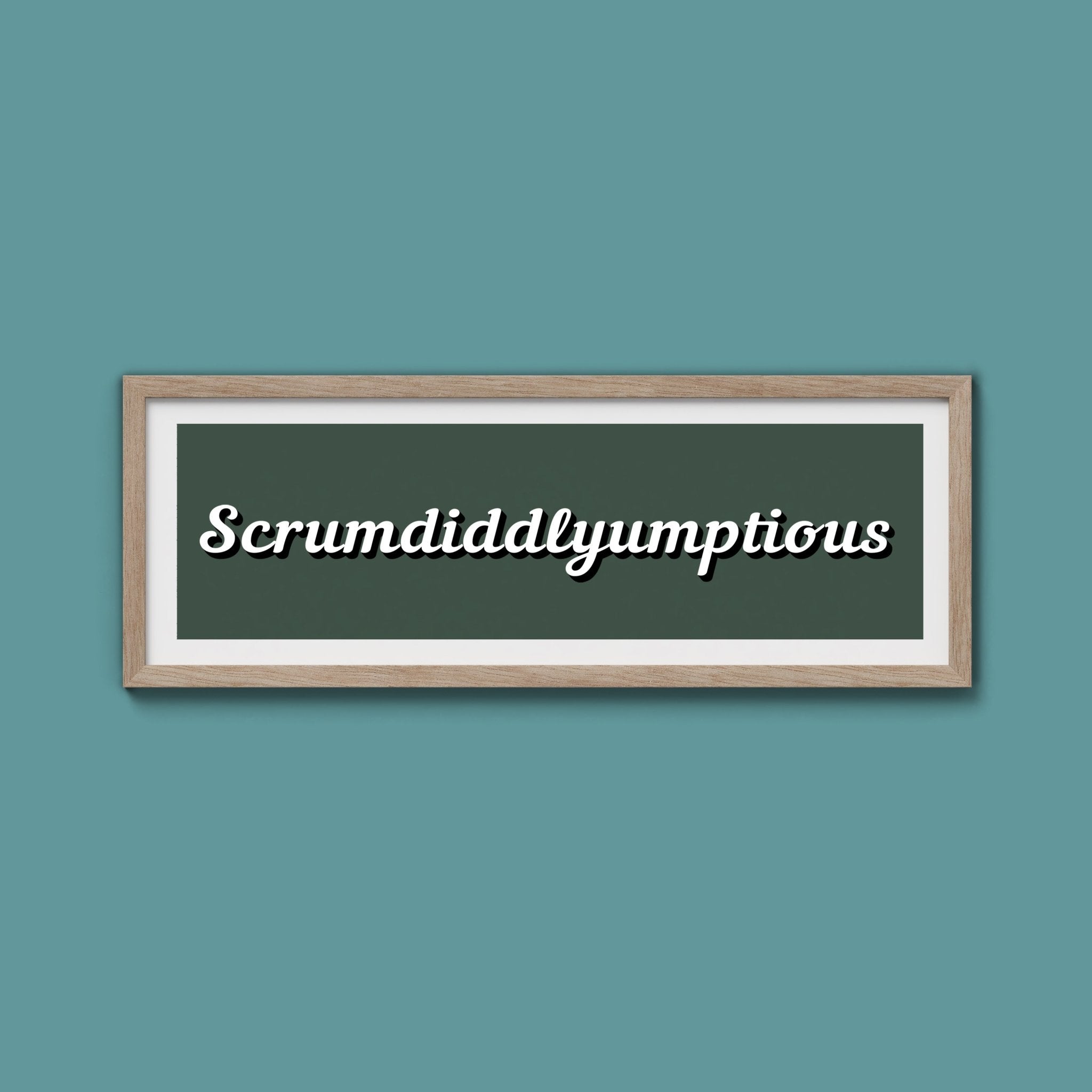 Scrumdiddlyumptious Framed Print - Above The Door