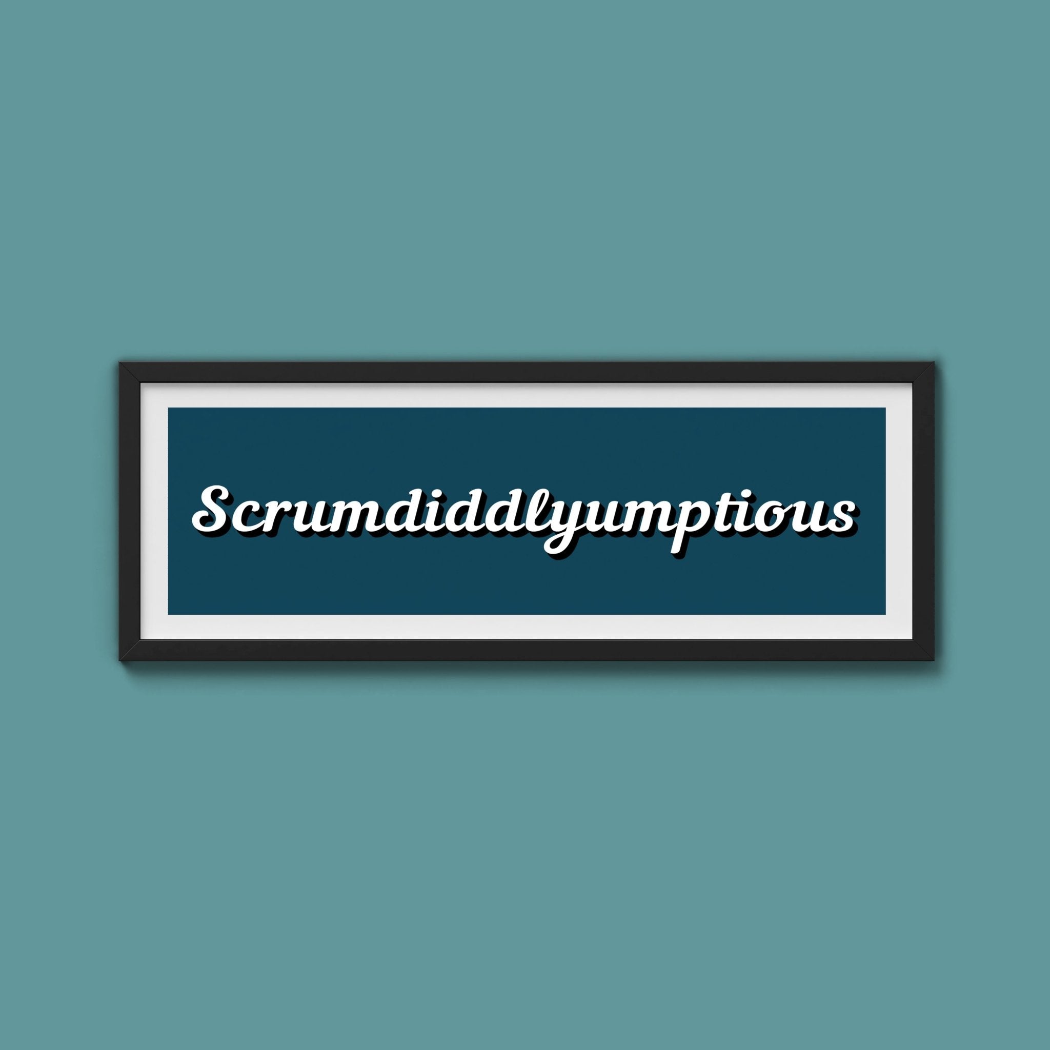 Scrumdiddlyumptious Framed Print - Above The Door