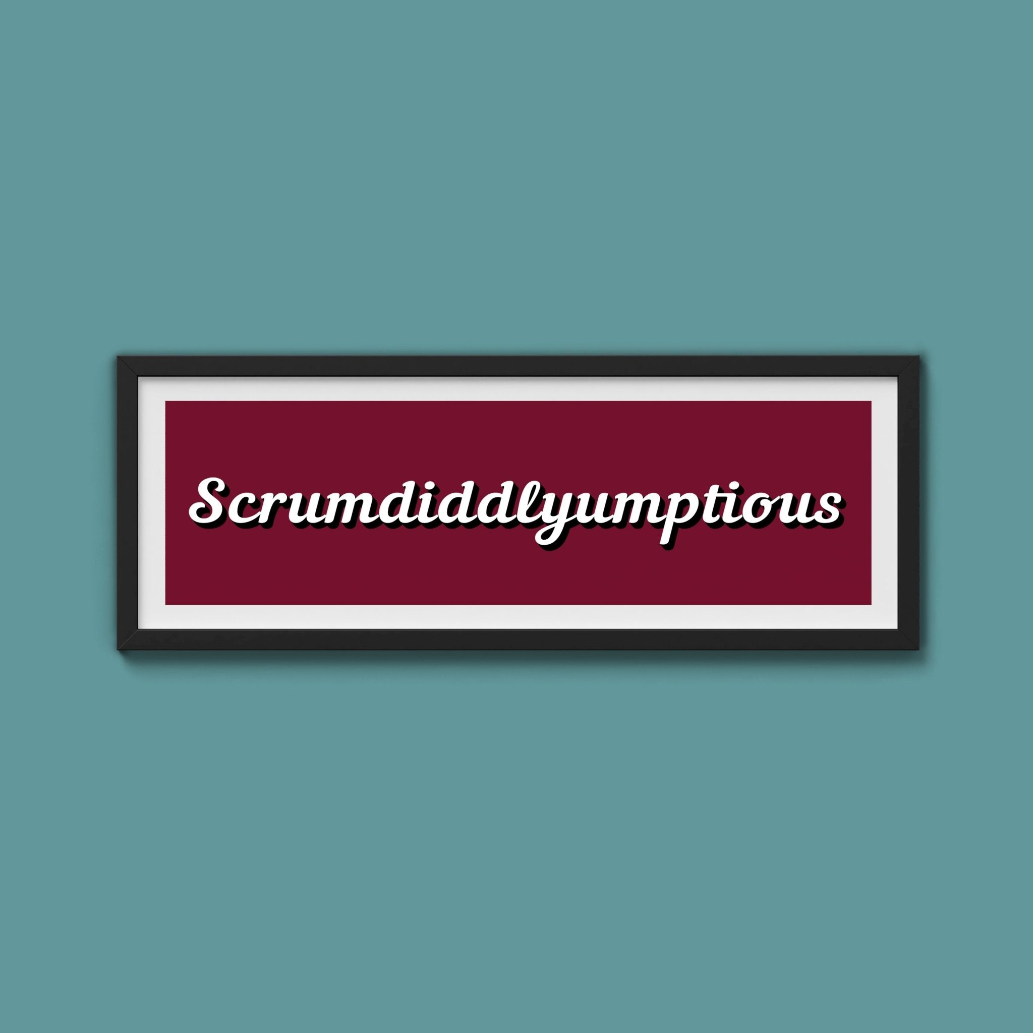 Scrumdiddlyumptious Framed Print - Above The Door