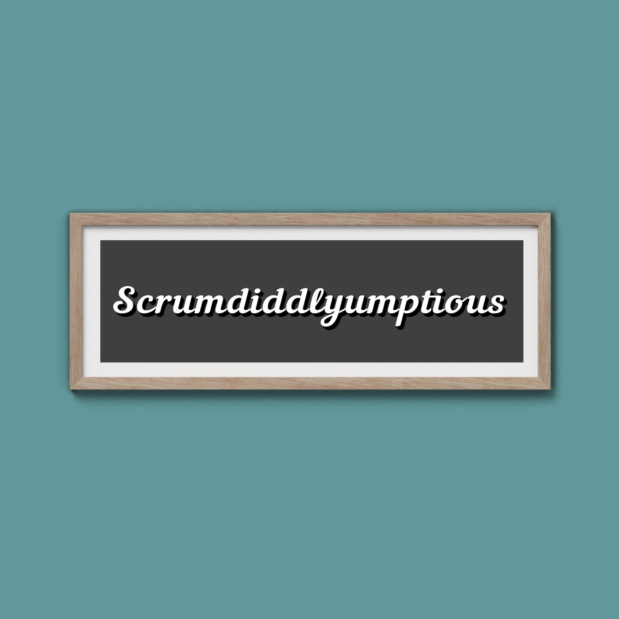 Scrumdiddlyumptious Framed Print - Above The Door