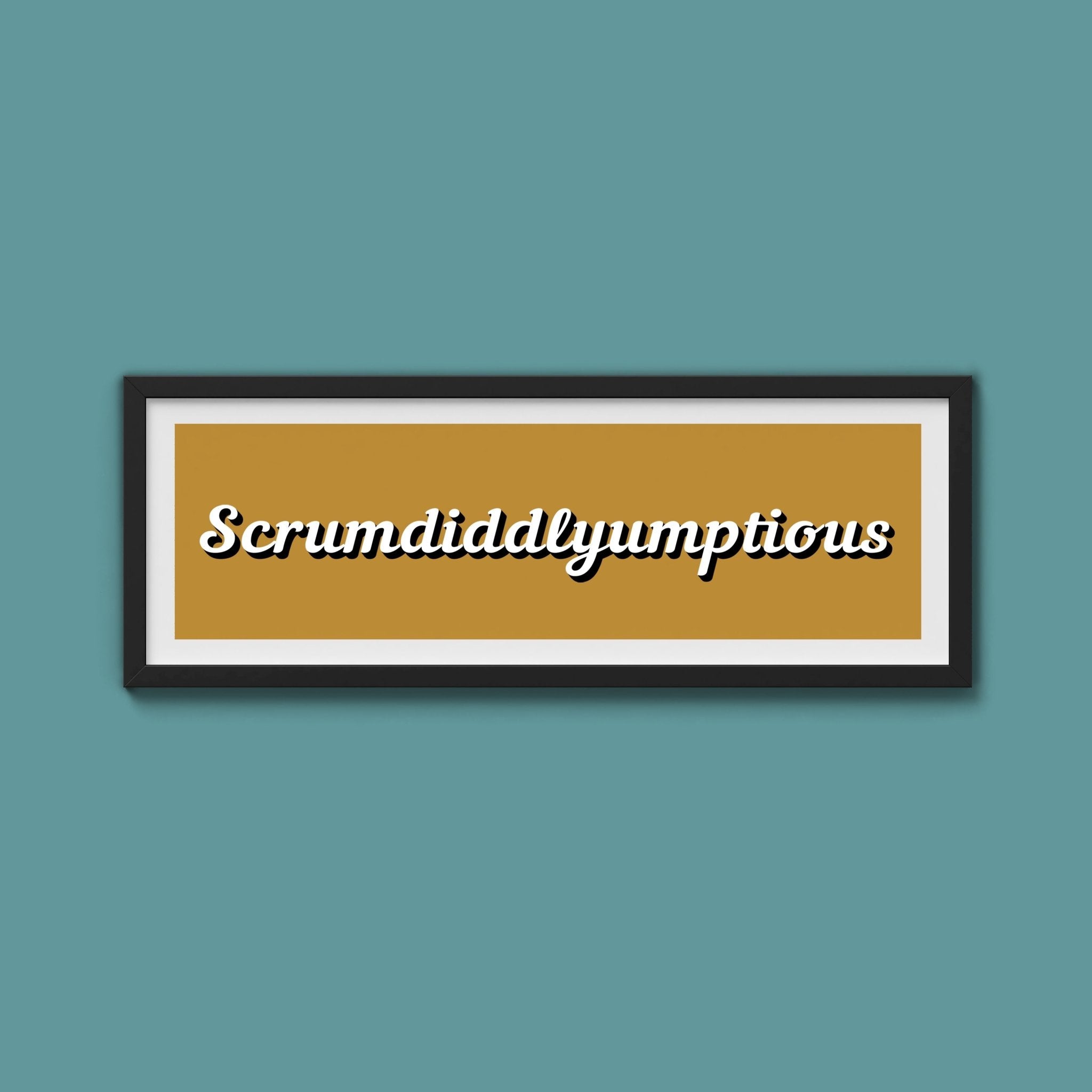 Scrumdiddlyumptious Framed Print - Above The Door