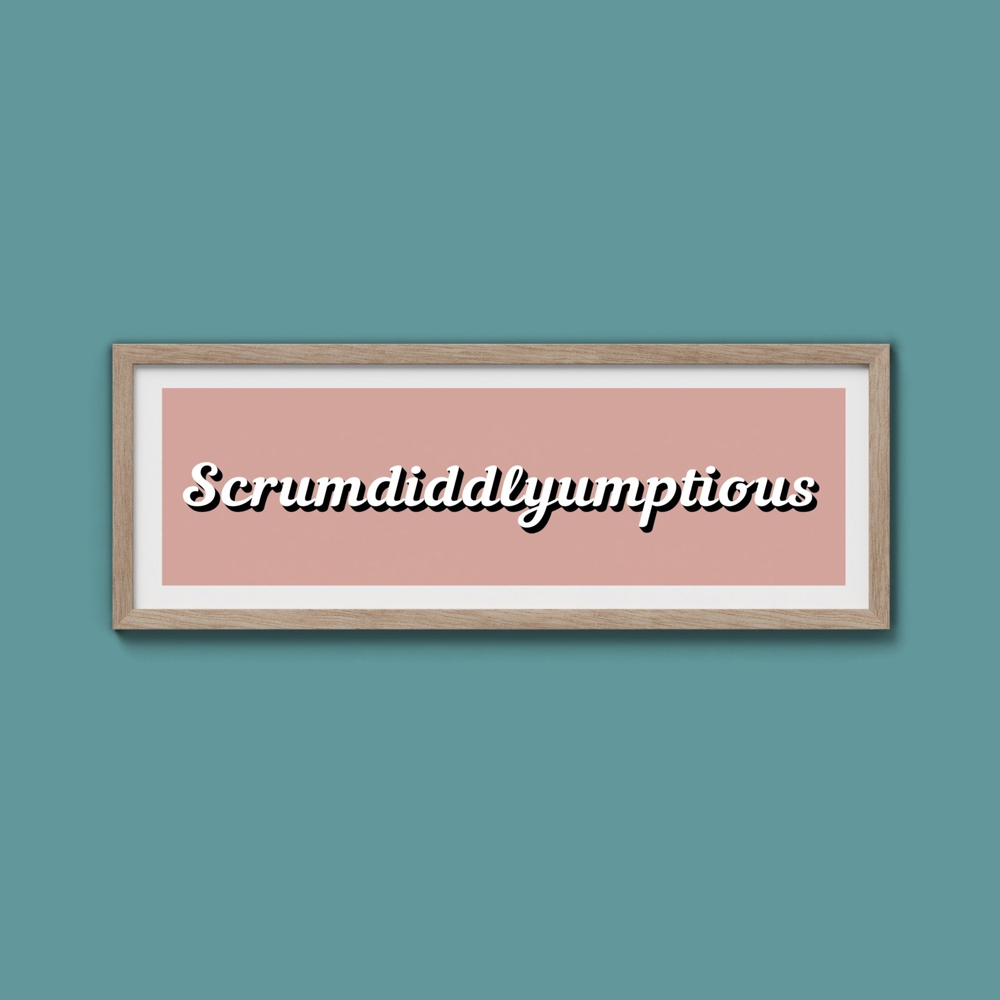 Scrumdiddlyumptious Framed Print - Above The Door