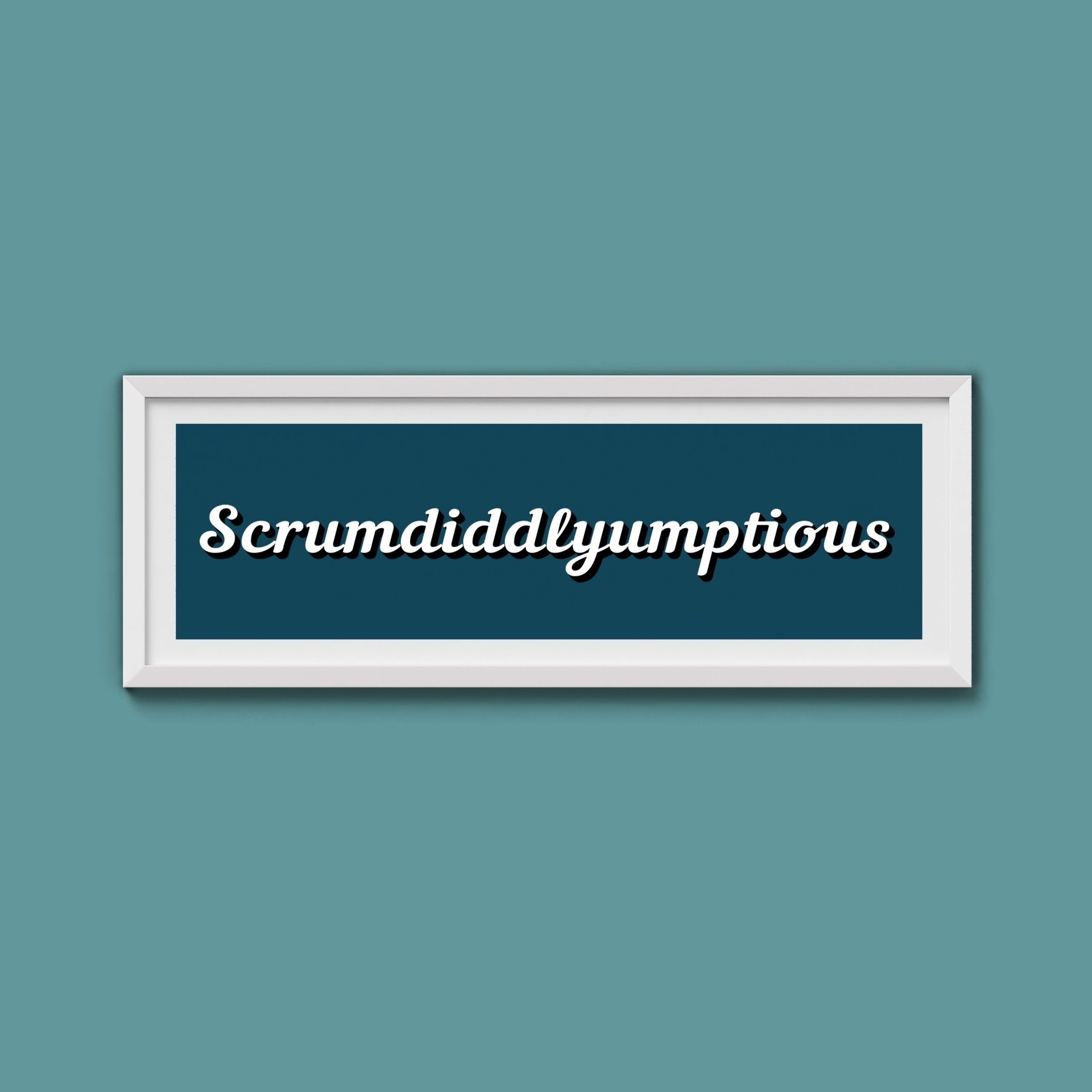 Scrumdiddlyumptious Framed Print - Above The Door