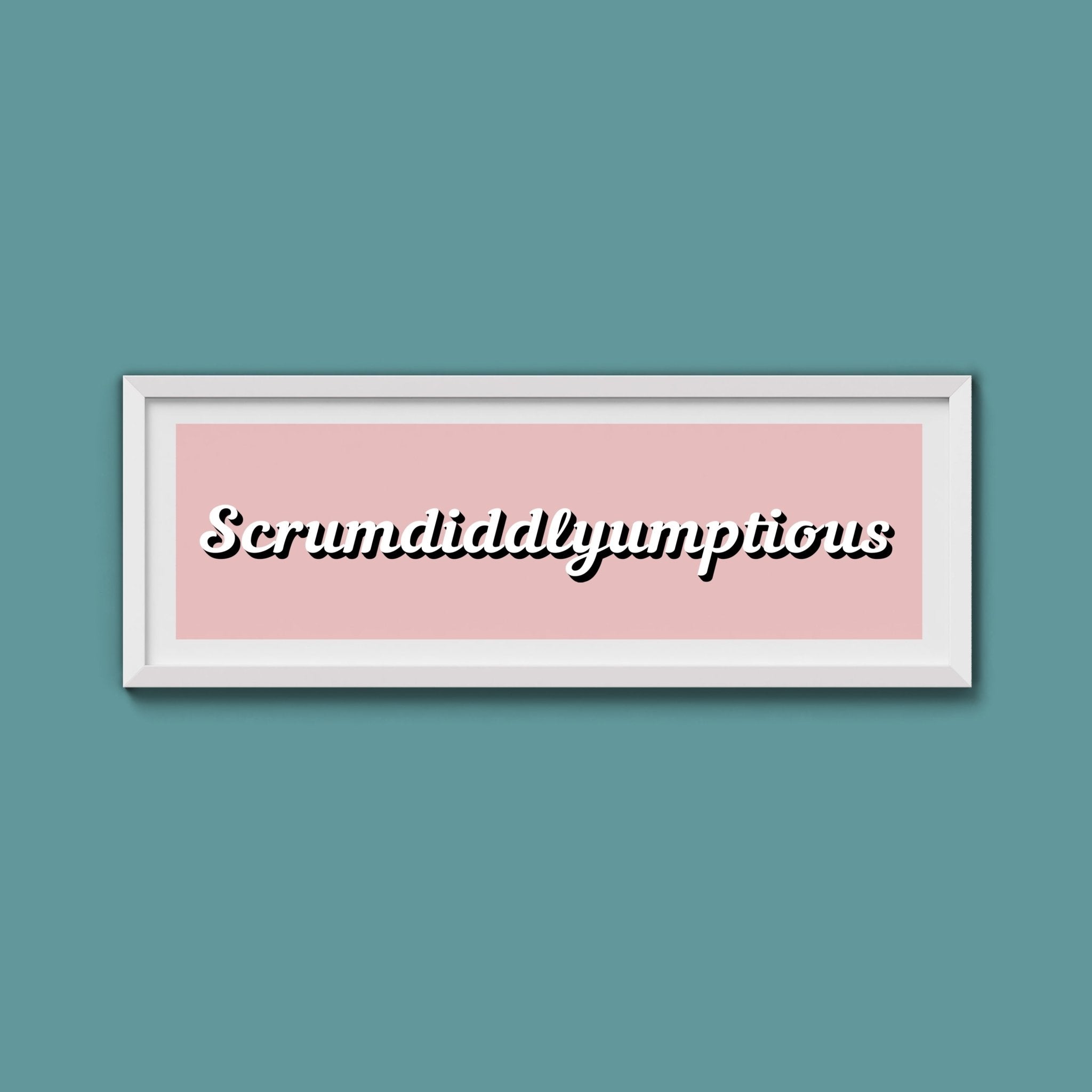 Scrumdiddlyumptious Framed Print - Above The Door