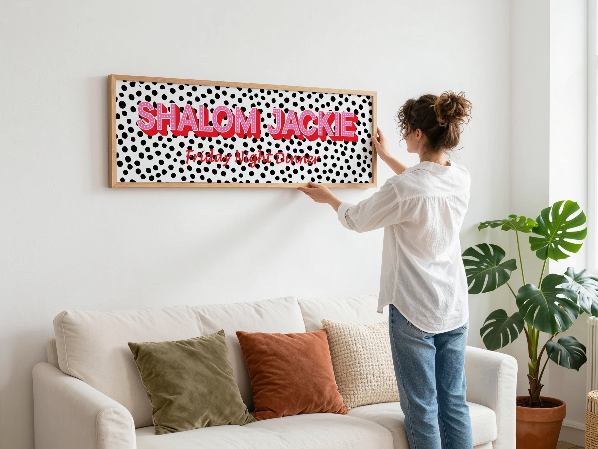 Shalom Jackie Framed Print (New Style) - Above The Door