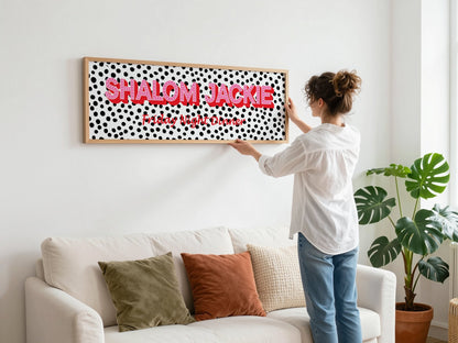 Shalom Jackie Framed Print (New Style) - Above The Door