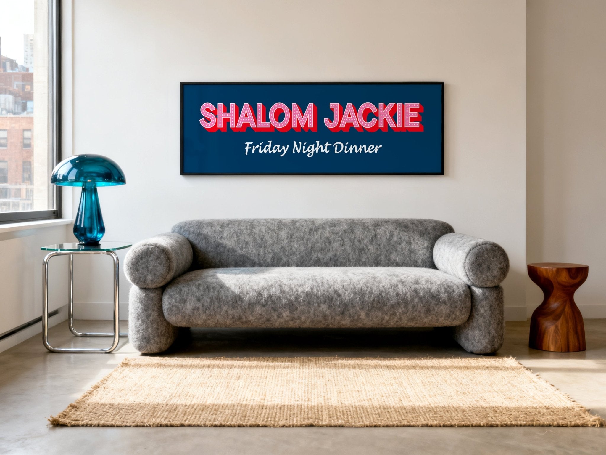 Shalom Jackie Framed Print (New Style) - Above The Door