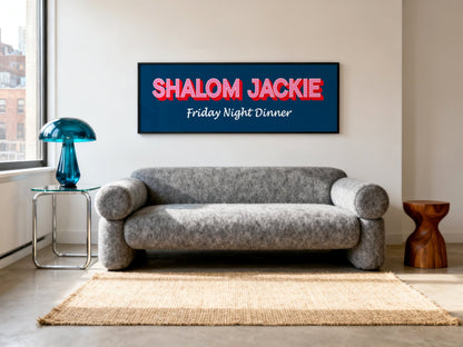 Shalom Jackie Framed Print (New Style) - Above The Door