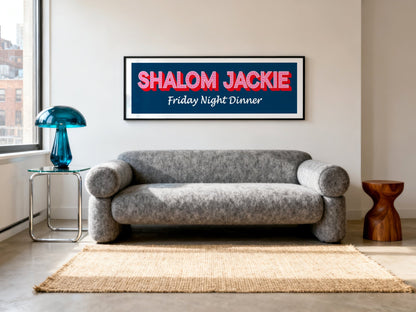 Shalom Jackie Framed Print (New Style) - Above The Door
