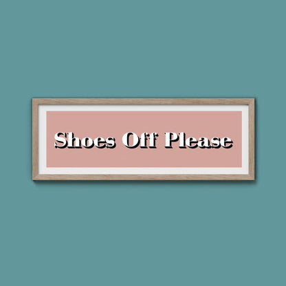 Shoes Off Please Print - Above The Door