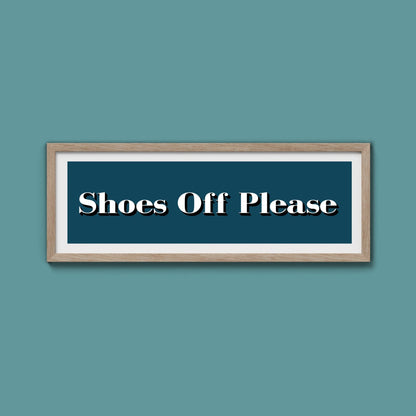 Shoes Off Please Print - Above The Door